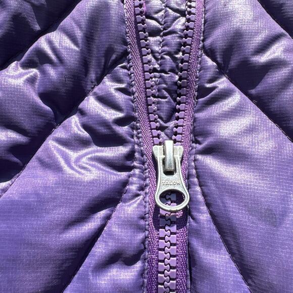 Eddie Bauer Jacket Womens Small Purple 700 Fill Goose Down Quilted Puffer S Coat - Picture 14 of 14